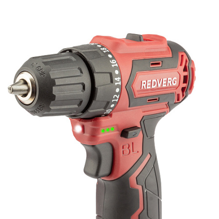 Дрель аккумуляторная RedVerg RD-SD12BL (2х2,0Ач,0-400/1500об/мин,36Нм,БЗП 0.8-10мм, кейс)