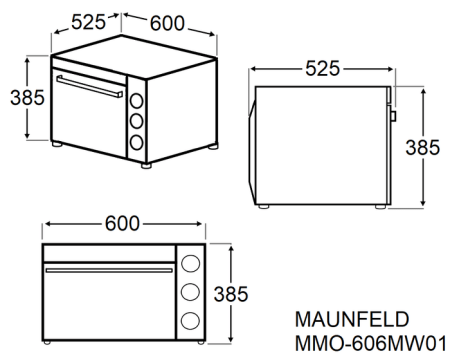 Мини-печь Maunfeld MMO-606MW01