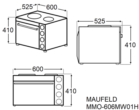 Мини-печь Maunfeld MMO-606MW01H
