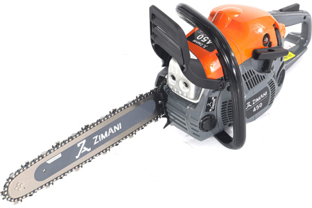 Бензопила ZimAni 450 15" (2,4кВт/3,2л.с., шина 38см-К095, цепь .325х1,3х64зв.)