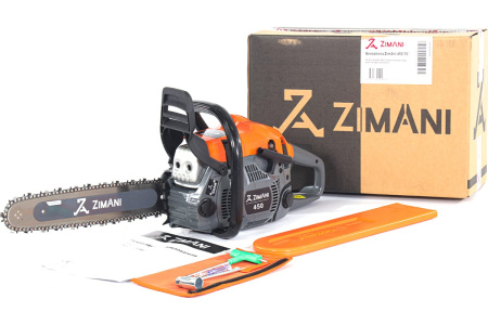Бензопила ZimAni 450 15" (2,4кВт/3,2л.с., шина 38см-К095, цепь .325х1,3х64зв.)