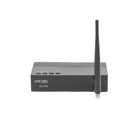 Ресивер Сигнал HD-250 DVB-T2/C HD пластик, дисплей, DOLBY DIGITAL, WIFI-антенна