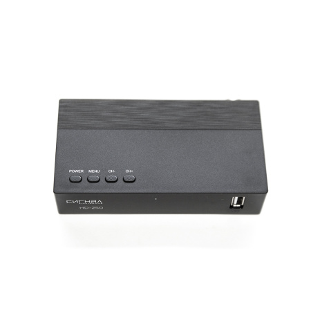 Ресивер Сигнал HD-250 DVB-T2/C HD пластик, дисплей, DOLBY DIGITAL, WIFI-антенна
