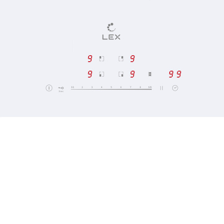 Варочная поверхность индукционная Lex EVI 641B WH
