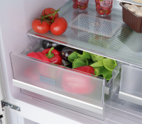 Холодильник Weissgauff WCD 450 White Rock Glass NoFrost Inverter