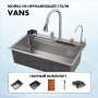 Кухонная мойка VANS VAS MF 750*460 SATIN DECOR