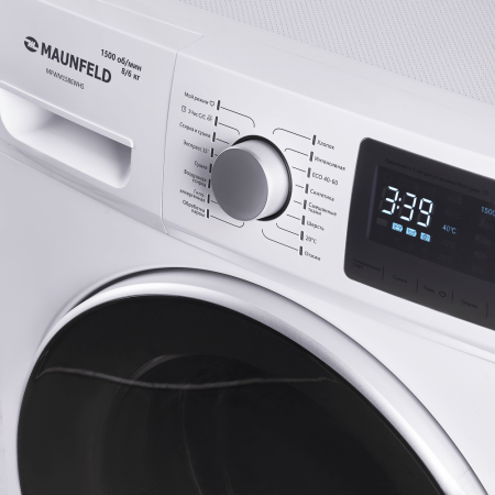 Стиральная машина Maunfeld MFWM1586WHS c сушкой инвертором и паром