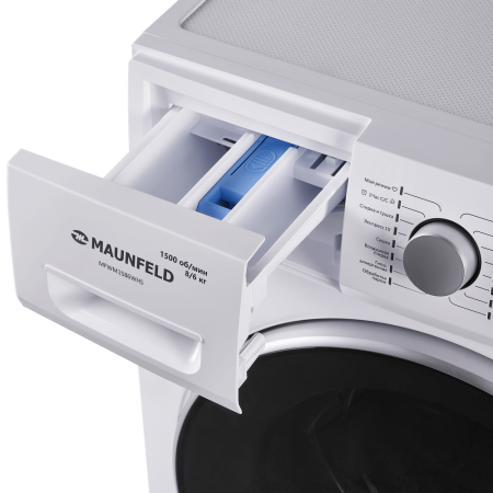 Стиральная машина Maunfeld MFWM1586WHS c сушкой инвертором и паром