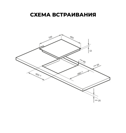 Варочная поверхность Lex EVH 4030 BL