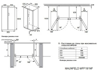Холодильник Maunfeld MFF191NFSB