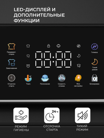 Стиральная машина Lex LWM06010BLTHID slim