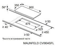 maunfeld_cvi904sfllgr_inverter Варочная поверхность индукционная Maunfeld CVI904SFLLGR Inverter