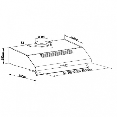 Вытяжка Maunfeld MF 60 черный