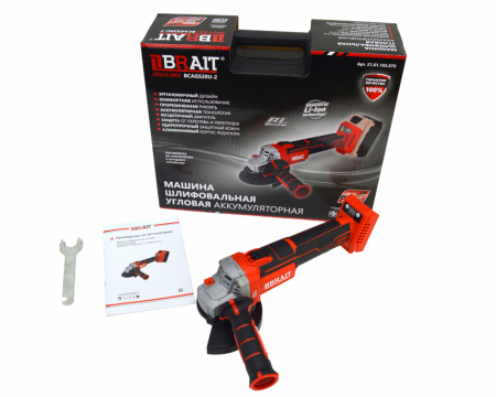 Угловая шлифовальная машина аккумуляторная Brait BCAGS20U-2