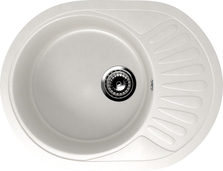 Кухонная мойка Ulgran U-107m ультра-белый