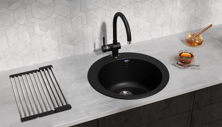 Кухонная мойка Ulgran U-405 ультра-черный