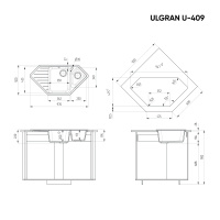 ulgran_u_409_shokolad Кухонная мойка Ulgran U-409 шоколад