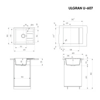ulgran_u_607_ultra_chernyy Мойка для кухни Ulgran U-607 ультра-черный