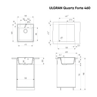 ulgran_forte_460_ugol Мойка для кухни Ulgran Forte 460 уголь