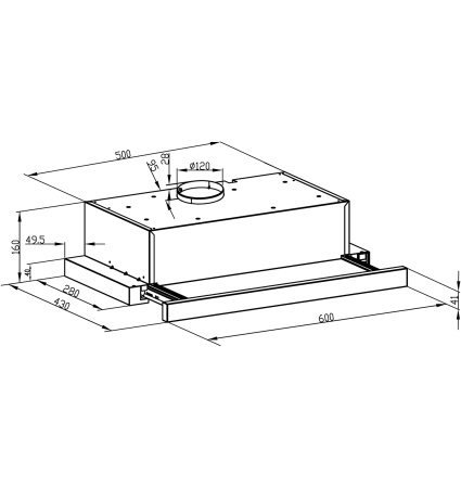 Вытяжка Lex HUBBLE G 2M 600 WHITE