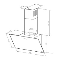 Вытяжка Lex MOZA 600 R1 BLACK