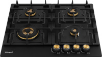 Варочная поверхность газовая Weissgauff HGG 641 BV Volcano Burner Nano Matt Glass