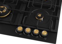 Варочная поверхность газовая Weissgauff HGG 641 BV Volcano Burner Nano Matt Glass