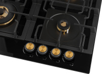 Варочная поверхность газовая Weissgauff HGG 641 BV Volcano Burner Nano Glass