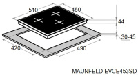 maunfeld_evce453sdpbk Варочная поверхность Maunfeld EVCE453SDPBK