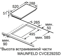Варочная поверхность Maunfeld EVCE292SDPBK