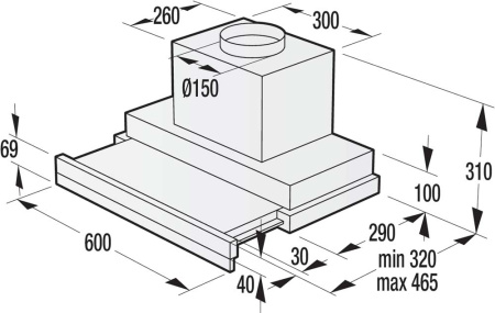 Вытяжка Gorenje BHP643ORAW
