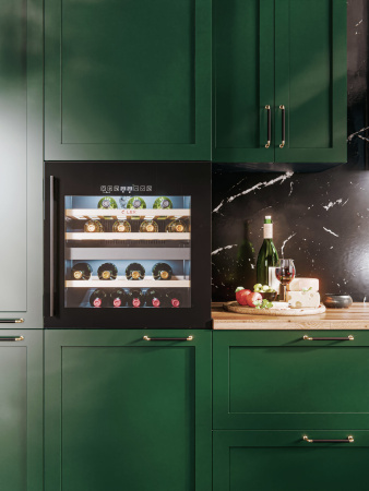 Винный шкаф встраиваемый Lex LWD6036BL dual zone S