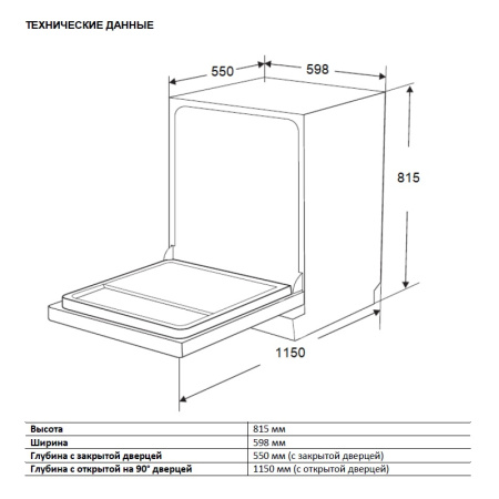 Посудомоечная машина встраиваемая Zigmund & Shtain DW 306.6