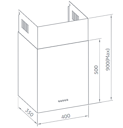 Вытяжка Weissgauff Box 40 PB Inox