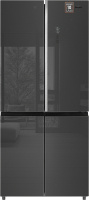 Холодильник Weissgauff WCD 590 NoFrost Inverter Premium EcoFresh Inox Glass