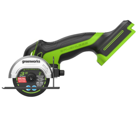 Угловая шлифовальная машина аккумуляторная Greenworks GD24UCS