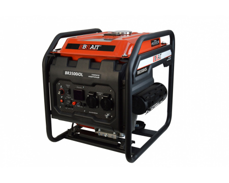 Электростанция бензиновая инверторная Brait BR3500iOL (220В/2х16А,2.8/3.0кВт,4-такт,3.2л/с)31.3кг