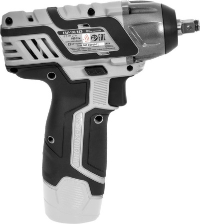 Гайковерт аккумуляторный ударный Интерскол ГАУ-100/12Э (12В,Li-ion,без акк. без з/у,100Нм,3/8",б/щ) 0.8кг