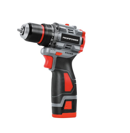 Дрель аккумуляторная	ProfiPower BL-161 (16В,Li-ion,2х2Ач,0-450/1450об/мин,40Нм,БЗП 10мм,б/щ) 1.3кг кейс