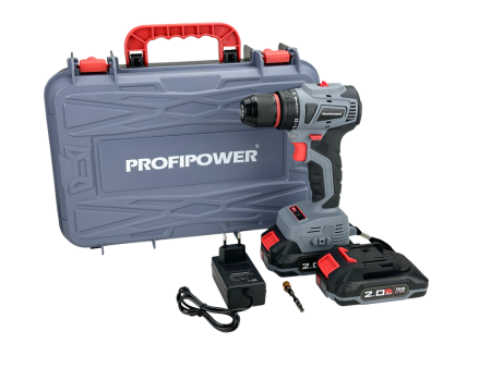Дрель аккумуляторная	ProfiPower MKBL-18B (18В,Li-ion,2х2Ач,0-500/1600об/мин,40Нм,БЗП 10мм,б/щ) 1.3кг кейс