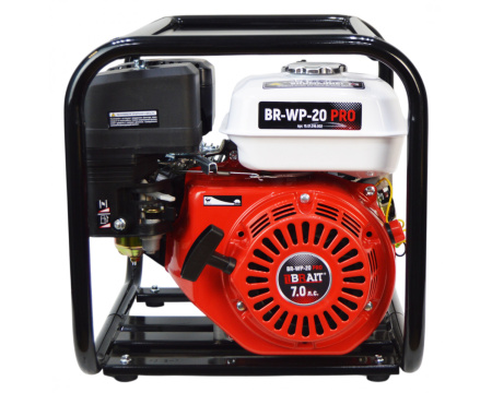 Мотопомпа Brait BR-WP-20 PRO (600л/мин,170F,7л.с,всас7м,напор 30м,вх/вых 2"/50мм) 24кг