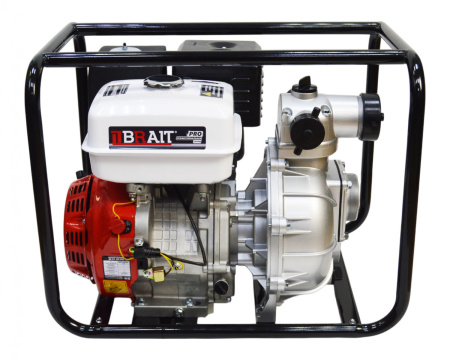 Мотопомпа Brait BR-WP-30H PRO напорная (670л/мин,13л/c,всас 8м,напор 40м,вх/вых 3"/80мм) 43кг