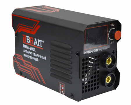 Сварочный аппарат Brait MMA-200L (ММА, 220В, 7.1кВт, 200А, 1.6-4мм, ПВ=60%т) 3.1кг