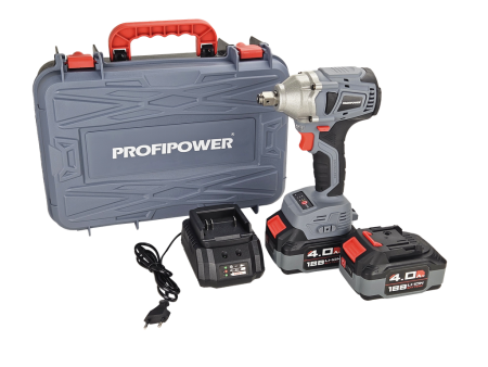 Шуруповерт аккумуляторный ProfiPower MKDTD-18V (18В,Li-ion,2х4Ач,180Нм, HEX 1/4, б/щ) 1.7кг кейс