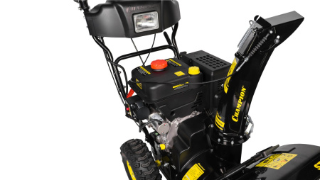 Снегоуборщик бензиновый Champion ST861Е (10л/с, ковш 61х54,5см,6F/2R,выброс 14м,ст.220В,фара)90.5кг