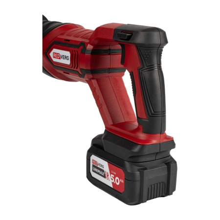 Пила сабельная аккумуляторная RedVerg RD-SS18K/U (18В,Li-ion,1х5,0Ач,ход 22мм,0-3000ход/мин) 3кг