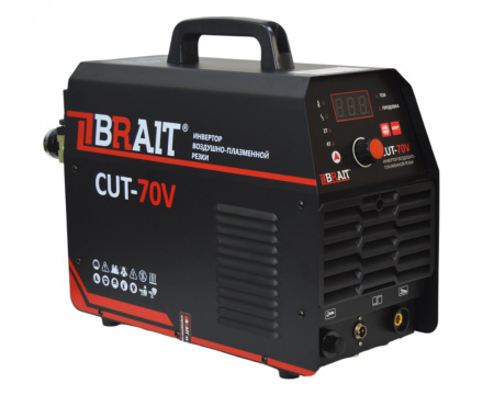 Аппарат плазменной резки Brait CUT70V (380В,9.5кВт,60А,рез до 23 мм,ПВ=60%)14.2кг