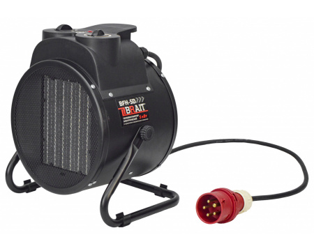 Тепловентилятор Brait BFH-5D (380В,3.0/5.0кВт,500куб.м/ч,до 60кв.м,круглый,РТС) 3.9кг