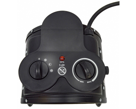 Тепловентилятор Brait BFH-5D (380В,3.0/5.0кВт,500куб.м/ч,до 60кв.м,круглый,РТС) 3.9кг