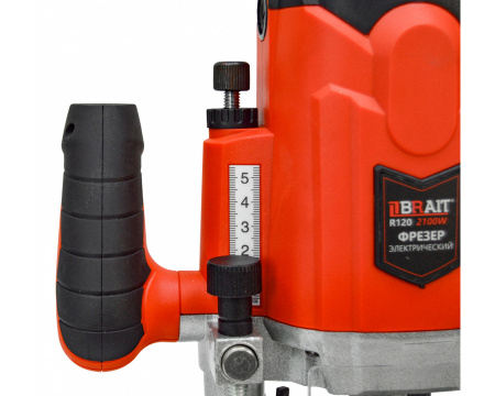 Фрезер Brait R120 (2100Вт, 12000-23000 об/мин, цанги 12мм, раб.ход 50мм) 6.1кг